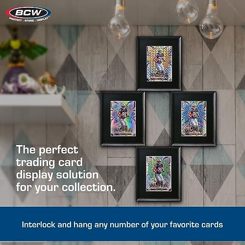 BCW Interlocking Card Frames with Toploaders, Black, Standard Cards, 6 Pack - style: Standard Interlocking Frames
