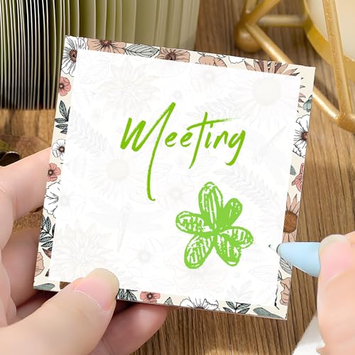 Sticky Notes 3x3 Inches, 2 Pads, Easy Post Cute Self-Stick Notes, Colorful Self Stick Notes Pads for Home Office Notebooks Accessories, Strong Adhesive Note Pad Floral Sunflowers Garden - color: Floral Sunflowers Garden
