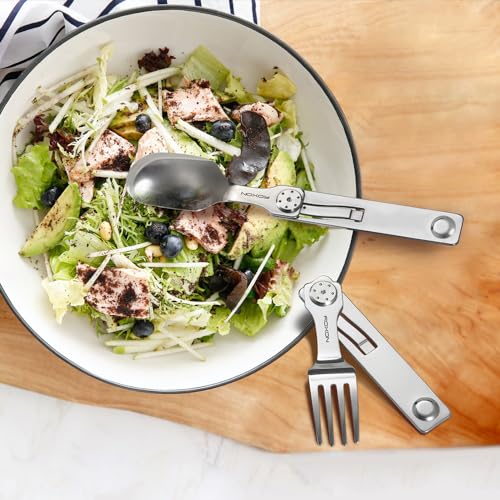 Roxon C2 2 in 1 Detachable Folding Camping Utensil with Fork & Spoon