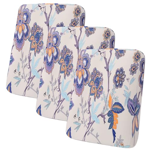 hyha Printed Couch Cushion Covers, Sofa Covers Washable for 3 Cushion Couch - color: Beige, size: Seat Cover 3 Pack