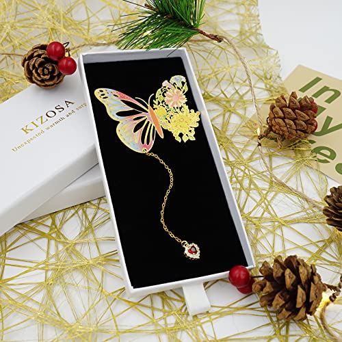 Butterfly Bookmarks for Women,Cute Funny Metal Bookmark,Unique Gifts Book Markers for Women Book Lovers,Teacher Appreciation Gifts,Valentine Mother's Day Christmas New Year Birthday Gift - color: Butterfly01