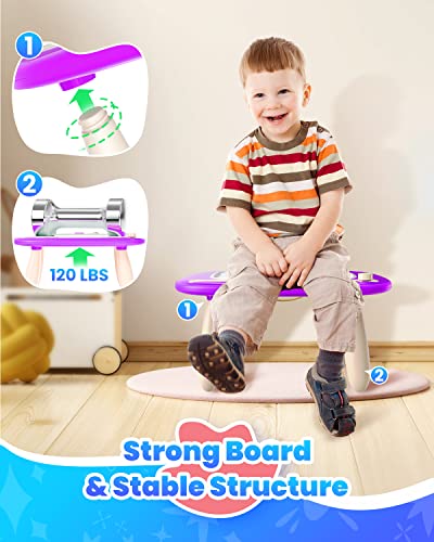 Seimome Doodle Board for Toddler Toys Age 1-3, Magnetic Writing Board, Preschool Learning and Educational Toys for 1 2 3 Years Old Girl Boy Gift for Birthday- Purple - color: Purple