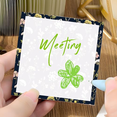 Sticky Notes 3x3 Inches, 2 Pads, Easy Post Cute Self-Stick Notes, Colorful Self Stick Notes Pads for Home Office Notebooks Accessories, Strong Adhesive Note Pad Colorful Daisy - color: Colorful Daisy