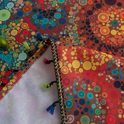 Boho Tablecloth for Square Tables,Fringed Edges with Geometric Pattern Tablecloths,Farmhouse Floral Table Cover Cloth Decorative for Kitchen Dining Room,59"x 70" - color: Dot Colorful, size: 70" x 59" (Rectangular)