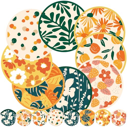 Gejoy 24 Pcs Vibrant Style Foldable Hand Fans Flying Disc 8 Style - color: Vibrant Style
