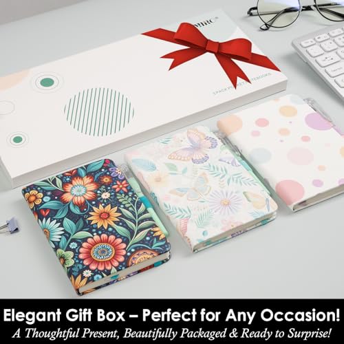 NIRMIRO Pocket Journal Notebook for Women Girls, 3 Pack Small Mini Notebook Journals with Pen, A6 (3.7" x 5.7") Leopard Cover Lined Notepad with 100GSM Thick Paper, Office Home School Supplies - color: 3 Leopard, size: A6