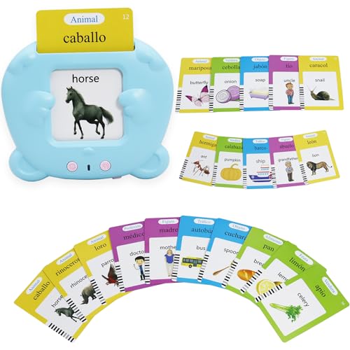 MAYAPHILOS Spanish and English Flash Cards for Kids with 224 Sight Words - size: 224 Words Spanish and English
