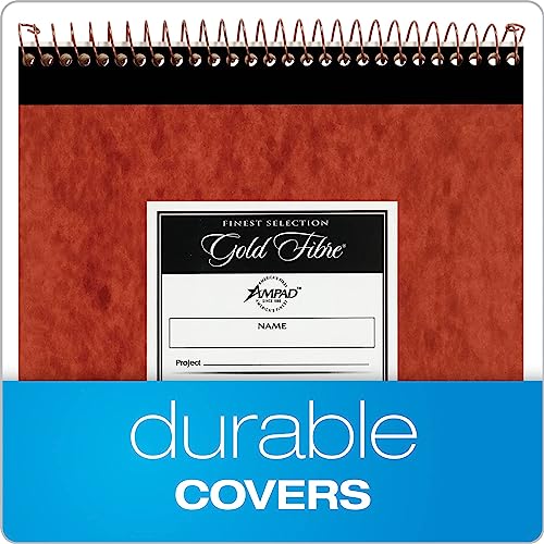 Ampad Gold Fibre Retro Pad, Wide Rule, 8-1/2 x 11-3/4, White, 70-Sheets/Pad (20-008R) - size: 70 Sheets