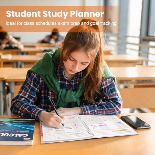 Oucaru 2026-2027 Academic Planner, 8.5"x11" Weekly Monthly Calendar Planner - color: Orange（8.5"x11"）
