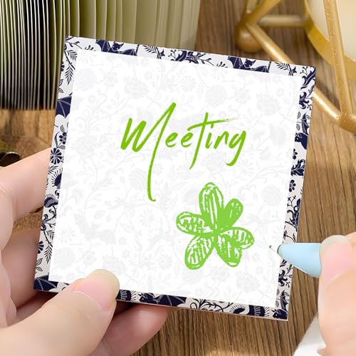 Sticky Notes 3x3 Inches, 2 Pads, Easy Post Cute Self-Stick Notes, Colorful Self Stick Notes Pads for Home Office Notebooks Accessories, Strong Adhesive Note Pad Blue Cute Bats - color: Blue Cute Bats