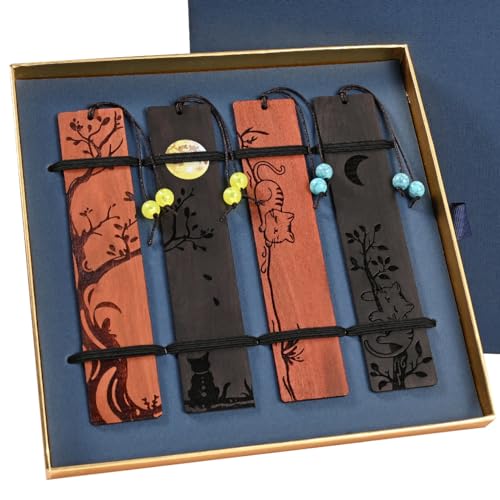 ZQZYMXQ 4Pcs Cute Cat Bookmarks Set for Women,Animal Book Mark Cat Lovers Gift Ideas Gifts for Readers (Cat Set) - style: Cat Set