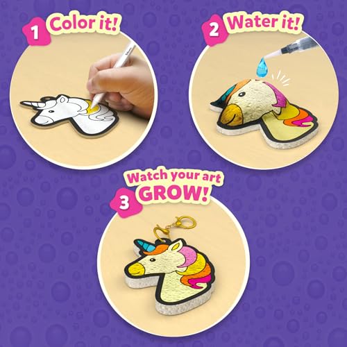 Skillmatics Aqua Puffs Unicorns, Art & Craft Gift for Kids, Paint by Number - color: Princesses & Unicorns