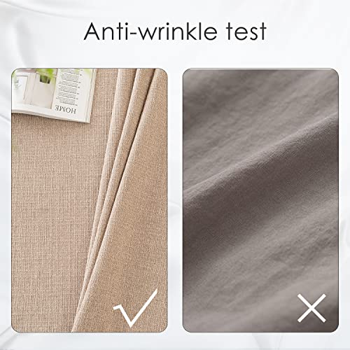 BALCONY & FALCON Rectangle Table Cloth Waterproof Beige 70"x70" - color: Beige, size: 70" x 70" (Square)