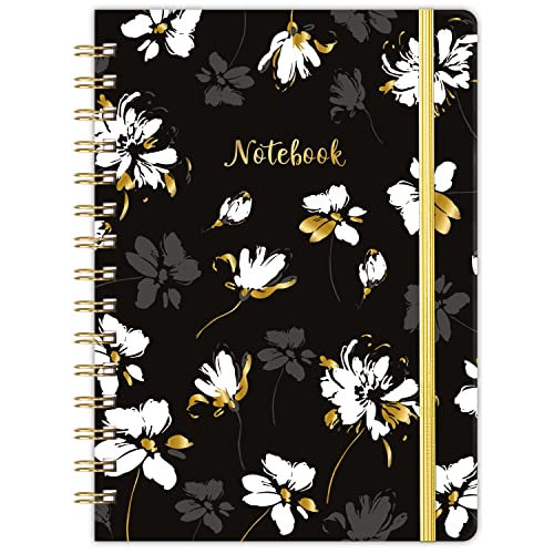 Frasukis Ruled Notebook -Lined Journal with Premium Thick Paper,8.5" X 6.4" - color: black-3
