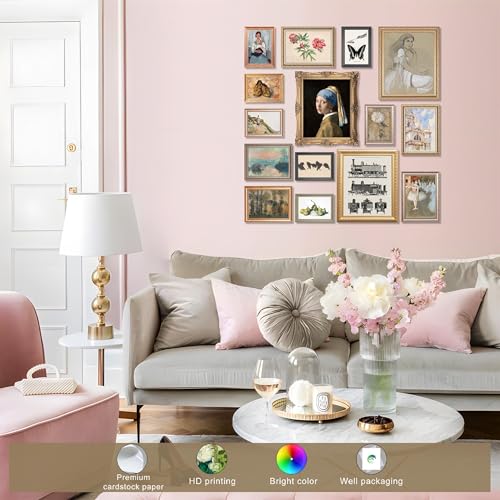 LANCHI95 15 Pcs Eclectic Wall Art Set, Gallery Prints - color: Eclectic 15