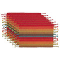 DII Southwest Collection Tabletop, Placemat Set, Spice, 6 Piece - color: Spice, size: Placemat Set