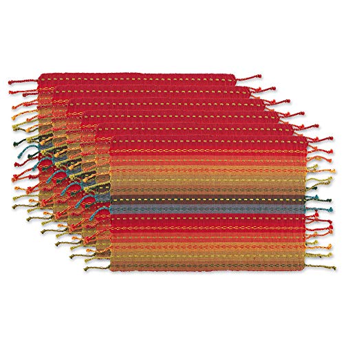 DII Southwest Collection Tabletop, Placemat Set, Spice, 6 Piece - color: Spice, size: Placemat Set