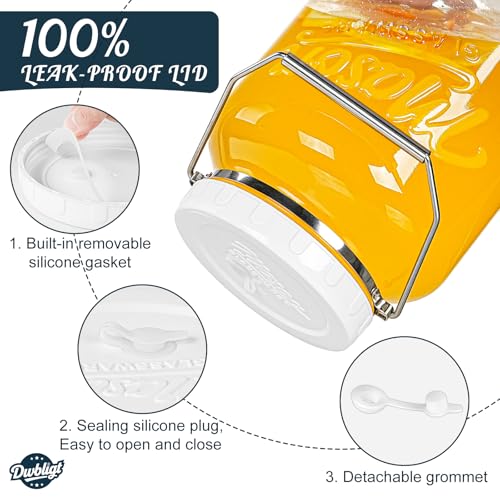 1.5 Gallon Glass Fermentation Jars with Lids & Airlocks, 2 Pack - size: 1.5 Gallon
