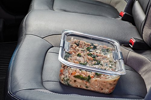 Rubbermaid Brilliance Large Food Storage Container, 9.6 Cup, BPA-Free, Leak-Proof, Clear - size: 9.6 cup