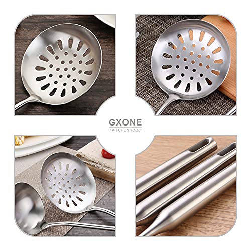 Slotted Spoon,Strainer Skimmer Ladle for Cooking and Frying,15.8Inch - style: Skimmer Spoon