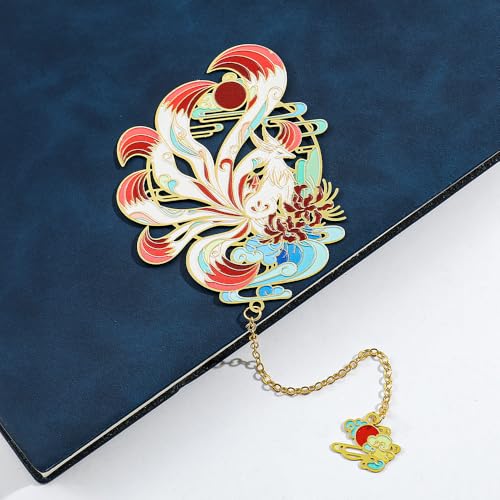 Shan Hai Jing Divine Beasts Bookmark Phoenix Dragon Koi Deer Good Luck Gift - color: Style 5 Gift Boxed