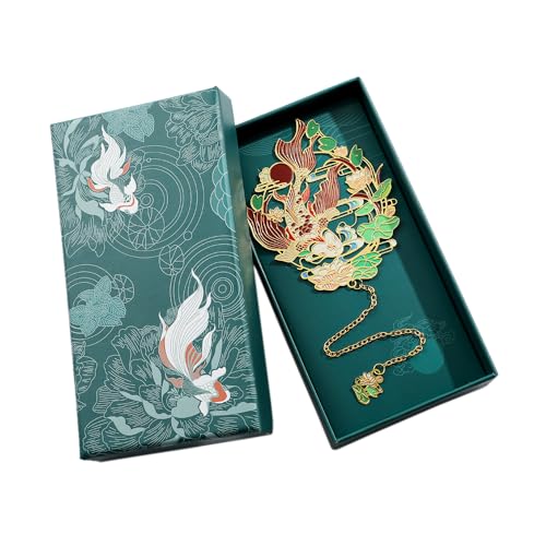 Shan Hai Jing Divine Beasts Bookmark Phoenix Dragon Koi Deer Good Luck Gift - color: Style 4 Gift Boxed