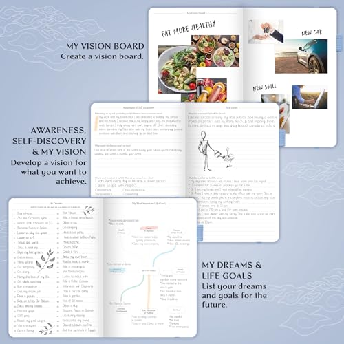 Legend Planner Undated, Weekly & Daily Goal Journal, A5 Periwinkle - color: Periwinkle Gold (Undated), size: A5 (5.5'' x 8.3'')