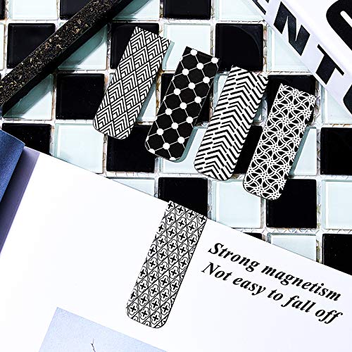 Zonon 24 Pcs Magnetic Bookmarks Clips Magnetic Page Markers - style: Simple