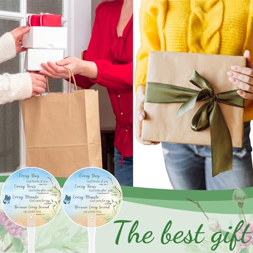 Church Handheld Fans Bulk Christian Inspiration Gifts,Butterfly - style: Butterfly