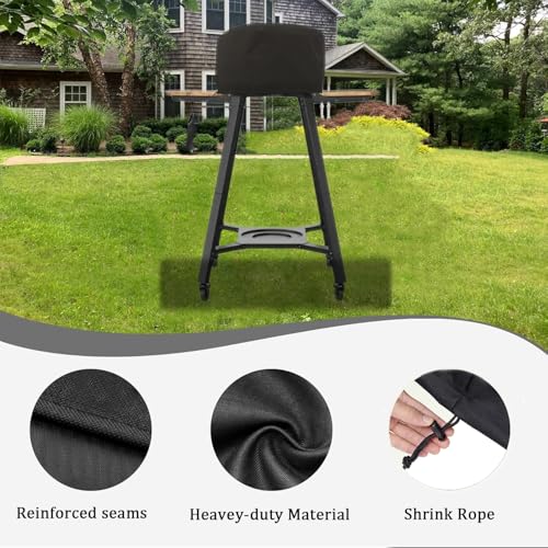 Pizza Oven Cover for Gozney Arc XL, Heavy Duty 600D Waterproof Outdoor Table top Pizza Oven Accessories for Gozney Arc XL Gas Pizza Oven Cover Black - size: 25.8" L x 21.9" W x 13.5" H