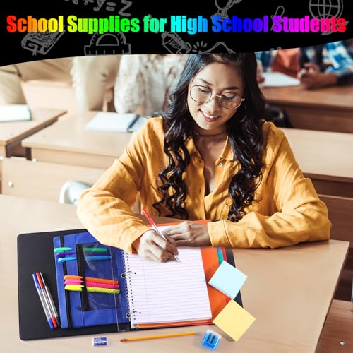 68 Pcs High School and College Back to School Supplies Kit for Student Senior Essential Learning Tools Supply Box