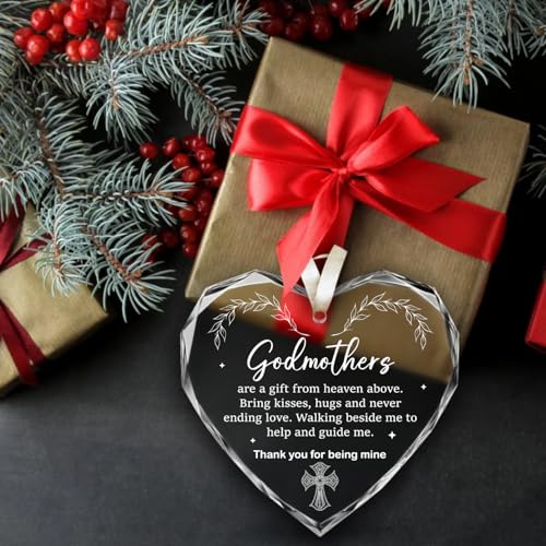 Godmother Proposal Gift - Godmother Gift - Will You be My Godmother - Godmother Gifts for Christmas, Godmother Gifts from Godchild, Godmother Gifts from Godchild - Christmas Ornament 2025 (Godmother)