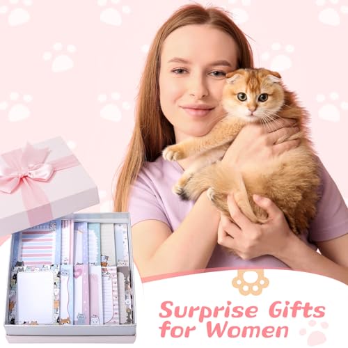 Gilprop 24 Pack Bee Sticky Notes 3x4 Inch, Honeybee Memo Pads, Cat - style: Cat