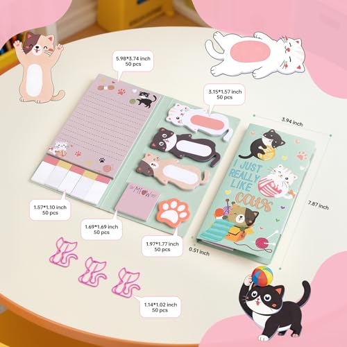 11 Pcs Pink Cute Cat Stationery Gifts Set, Kawaii School Supplies