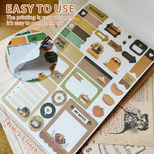 Bomichi 24 Sheets 898Pcs Planner Sticker Book - color: Planner Sticker Book