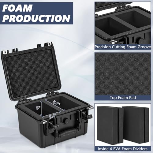 Graded Card Case - IP67 Waterproof Storage Box for Sports Trading Cards - size: M (holds 40+ Graded Cards--waterproof)