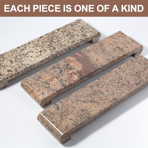 16"x4" Natural Marble Tray Pedestal Stand, Bathroom Counter Stone Trays - color: Golden Star