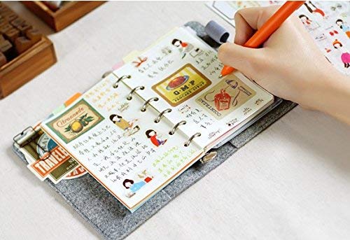 A7 Planner Inserts, Binder Refills for 6 Ring Spiral Notebook, Mini Blank Paper,6 Holes,for Portable planner, 45sheets/90 pages, 4.84 x 3.23'', Harphia - color: Plain Blank, size: A7