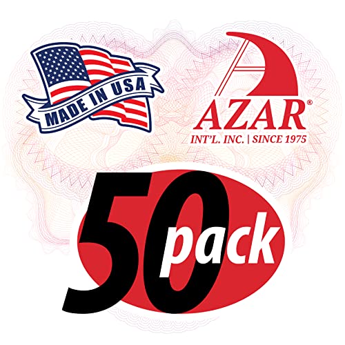 Azar Displays - 252012-50pk Clear Acrylic Trifold Literature Brochure Holder For Counter | Perfect For Pamphlets | Brochures | Menus | Promotions | Literature | Made In USA | - size: 50-Pack, style: No Business Card Pocket