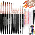 Teenitor Nail Striping Tape Lines Kit Nail Liner Brushes Nail Art Tools