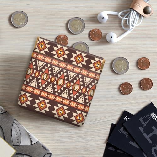Peacoblue Bohemian and Aztec Coin Purse,PU Leather Squeeze Pouch 4PCS - style: Bohemian and Aztec