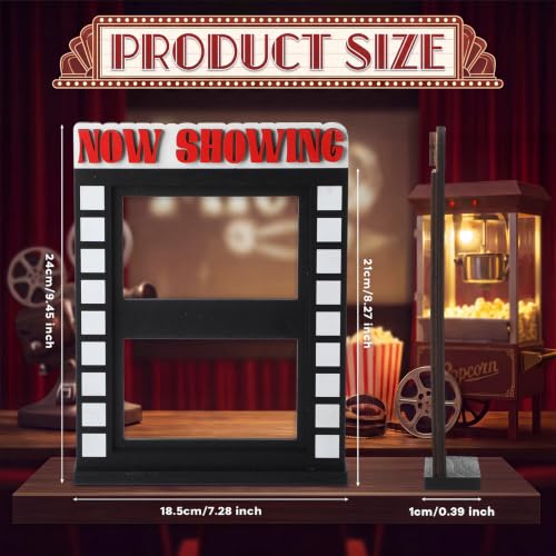 Weysat Movie Night Decor Now Showing Tabletop Sign for Home Theater - style: Now Showing