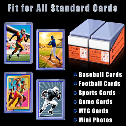 3"x4" Toploaders Card Sleeves,200 Hard Toploaders +200 Penny Sleeves - size: 500 Hard Sleeves+500 Soft Sleeves