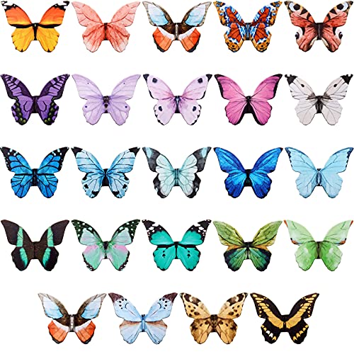 Nezyo 24 Pcs Magnetic Bookmarks Foldable Page Markers Students,Butterfly - style: Butterfly