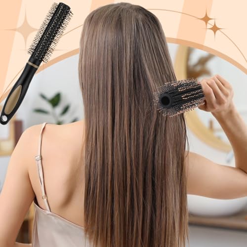5Pcs Hair Brushes for Women Hair Comb Set Detangler Brush for Men and Women Wet, Dry, Curly and Straight Hair - color: Black