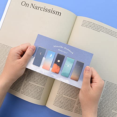 Monolike Magnetic Bookmarks Moon Ver.2, Set of 5 - color: Moon Ver.2