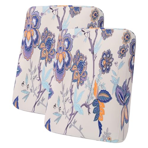 hyha Printed Couch Cushion Covers, Sofa Covers Washable for 2 Cushion Couch - color: Beige, size: Seat Cover 2 Pack