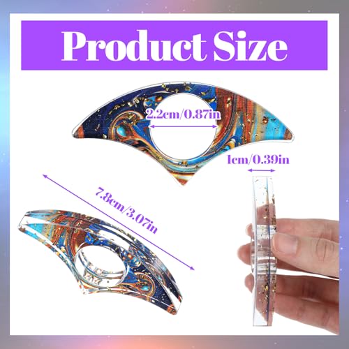 2Pcs Book Page Holder Book Thumb Page Holder Thumb Ring Books Marks for Reading Accessories Transparent Bookmarks for Women Best Friend Christmas Gifts for Books Lovers Teacher Readers(Blue) - color: Blue