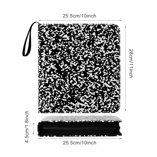 Large Polaroid Photo Album Binder, 240 Pockets. Speckles - color: Black White Speckles