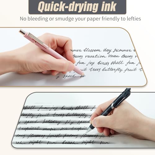 Aesthetic Gel Pens,6 Pcs 0.7mm Retractable Quick Dry Black Ink Pens - color: Morandi - 6 pcs